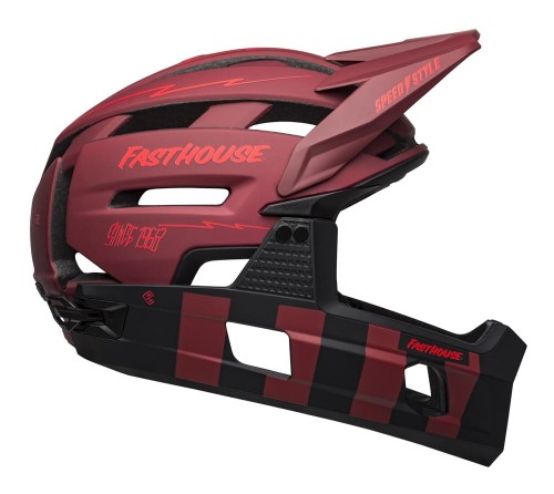 Przejdź do produktu Kask full face BELL SUPER AIR R MIPS SPHERICAL matte red black fasthouse roz. S (52-56 cm) (NEW)