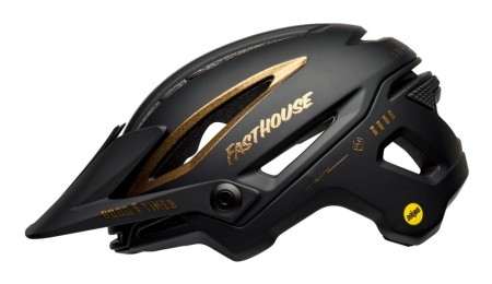 Kask mtb BELL SIXER INTEGRATED MIPS fasthouse matte gloss black gold roz. S (52–56 cm) (NEW) - rove.pl