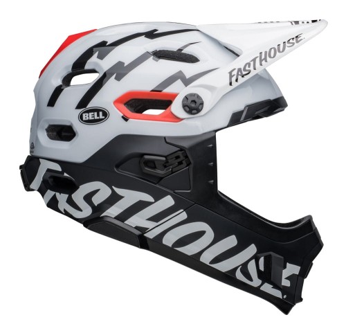 Przejdź do produktu Kask full face BELL SUPER DH MIPS SPHERICAL fasthouse matte gloss black white roz. S (52–56 cm) (NEW).