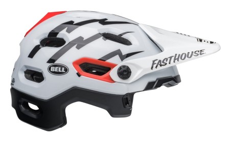 Kask full face BELL SUPER DH MIPS SPHERICAL fasthouse matte gloss black white roz. L (58–62 cm) (NEW). - rove.pl