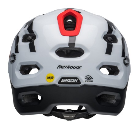 Kask full face BELL SUPER DH MIPS SPHERICAL fasthouse matte gloss black white roz. L (58–62 cm) (NEW). - rove.pl
