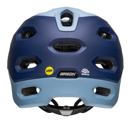 Kask full face BELL SUPER DH MIPS SPHERICAL matte light blue navy roz. M (55-59 cm) (NEW). - rove.pl