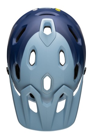 Kask full face BELL SUPER DH MIPS SPHERICAL matte light blue navy roz. M (55-59 cm) (NEW). - rove.pl