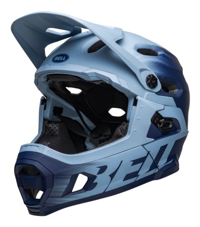 Kask full face BELL SUPER DH MIPS SPHERICAL matte light blue navy roz. L (58-62 cm) (NEW). - rove.pl