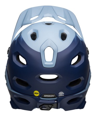 Kask full face BELL SUPER DH MIPS SPHERICAL matte light blue navy roz. L (58-62 cm) (NEW). - rove.pl