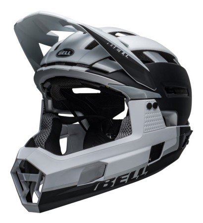 Kask full face BELL SUPER AIR R MIPS SPHERICAL matte black white roz. L (59-63 cm) (NEW). - rove.pl