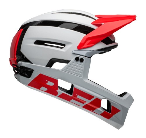 Przejdź do produktu Kask full face BELL SUPER AIR R MIPS SPHERICAL matte gloss white infrared roz. M (55-59 cm) (NEW)