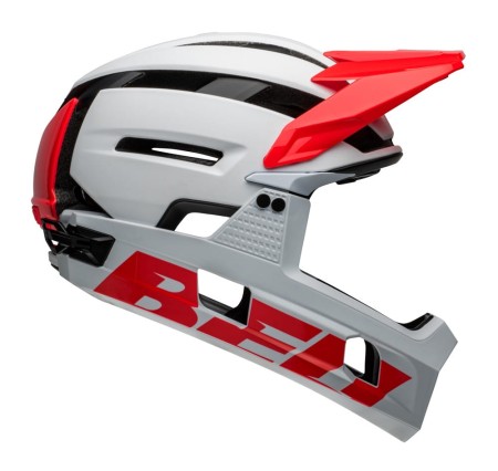 Kask full face BELL SUPER AIR R MIPS SPHERICAL matte gloss white infrared roz. L (59-63 cm) (NEW) - rove.pl