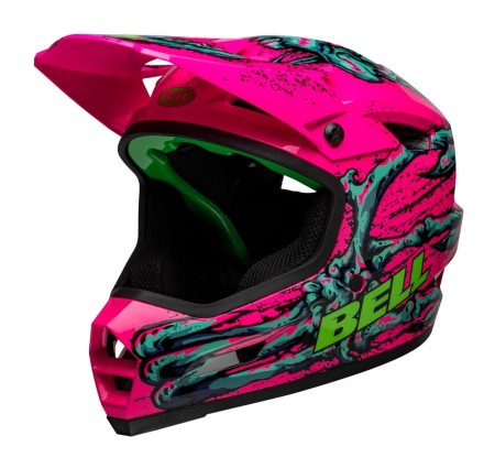 Kask full face BELL SANCTION 2 DLX MIPS bonehead gloss pink turquoise roz. XL (59-61 cm) (NEW) (LIMITED EDITION) - rove.pl