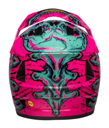 Kask full face BELL SANCTION 2 DLX MIPS bonehead gloss pink turquoise roz. XL (59-61 cm) (NEW) (LIMITED EDITION) - rove.pl