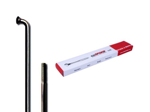 Przejdź do produktu Szprychy CNSPOKE STD14 2.0-2.0-2.0 stal nierdzewna 276mm czarne + nyple 144szt.