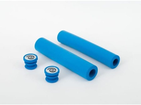 Chwyty kierownicy BIKE RIBBON SIO2 RACE SOFT GRIP 130mm 70gram silikon niebieskie (NEW) - rove.pl