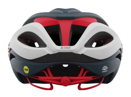 Kask szosowy GIRO AETHER SPHERICAL MIPS matte portaro gray white red roz. S (51-55 cm) (WYPRZEDAŻ -40%) - rove.pl
