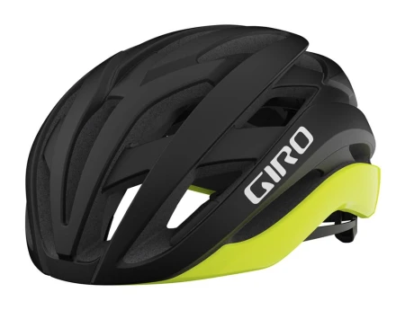 Kask szosowy GIRO CIELO MIPS matte black highlight yellow roz. L (59-63 cm) (NEW) - rove.pl