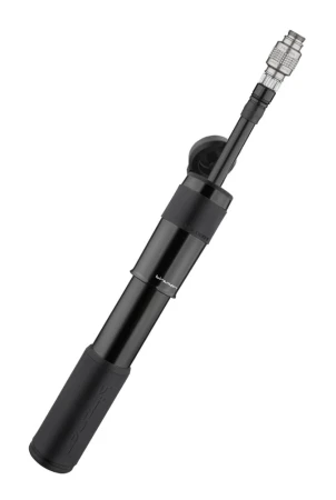 Pompka ręczna BIRZMAN Velocity MTB Black (Presta/Schrader), 90psi/6.2bar, Długość 183mm, CNC, Czarna - rove.pl
