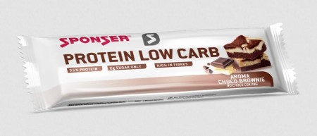 Baton proteinowy SPONSER PROTEIN LOW CARB BAR Choco Brownie (pudełko 25szt x 50g) (NEW 2025) - rove.pl
