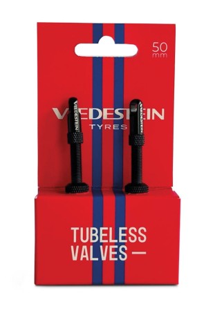 Zaworki tubeless VREDESTEIN TUBELESS VALVES 70mm, Czarne (NEW) - rove.pl