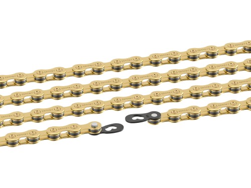 Przejdź do produktu Łańcuch CONNEX 12sG gold stal 126 ogniw, spinka conneX link