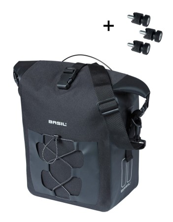 Sakwa BASIL NAVIGATOR M, MIK STUDS, 14L, Wodoodporna, Czarna (NEW 2025) - rove.pl