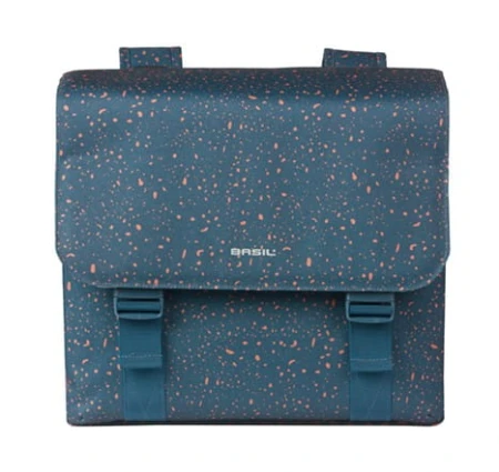 Sakwy BASIL FLAIR DOUBLE BICYCLE BAG, HOOK-ON, 35L, Wodoodporna, Navy (NEW 2025) - rove.pl
