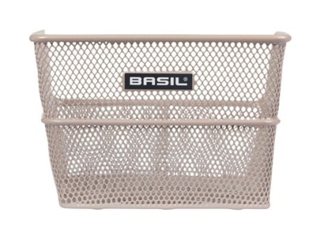 Kosz na tylny bagażnik BASIL CENTO FLOWER S, Stalowy, Nude Metallic (NEW 2025) - rove.pl