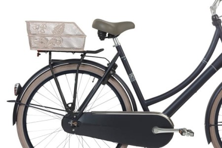 Kosz na tylny bagażnik BASIL CENTO FLOWER S, Stalowy, Nude Metallic (NEW 2025) - rove.pl