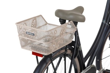 Kosz na tylny bagażnik BASIL CENTO FLOWER S, Stalowy, Nude Metallic (NEW 2025) - rove.pl