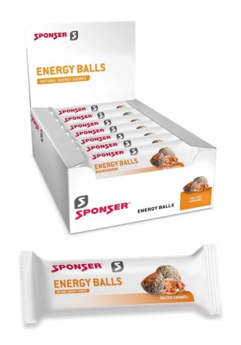 Przejdź do produktu Przekąska SPONSER ENERGY BALLS Salted Caramel (pudełko 18szt x 45g) (NEW 2025)
