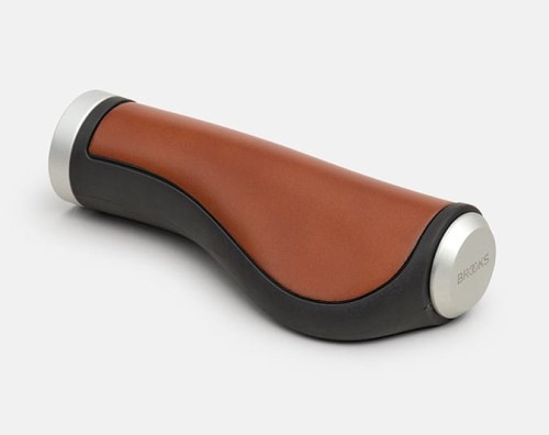 Przejdź do produktu Chwyty BROOKS ERGONOMIC LEATHER Honey 130/130