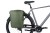 Sakwy BASIL MOVE DOUBLE BICYCLE BAG, MIK z adapterem do mocowania, 30L, Wodoodporna, Brown (NEW 2025) - rove.pl