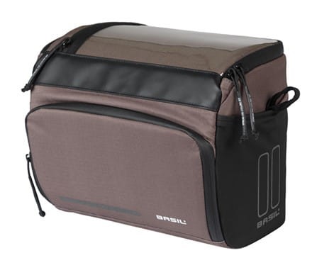 Torba na kierownicę BASIL MOVE HANDLEBAR BAG, KF z adapterem do mocowania, 7-8L, wodoodporna, Brown (NEW 2025) - rove.pl