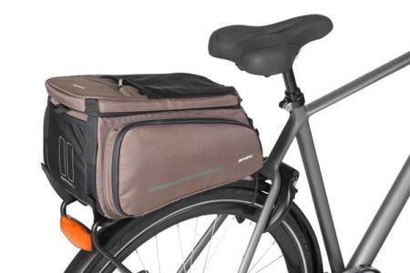 Torba na bagażnik BASIL MOV TRUNK BAG, Do stosowania z MIK, 10-26L, Wodoodporna, Brown (NEW 2025) - rove.pl