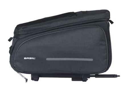 Torba na bagażnik BASIL MOV TRUNK BAG, MIK z adapterem do mocowania, 10-26L, Wodoodporna, Black (NEW 2025) - rove.pl