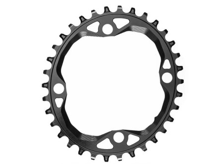 Zębatka Absoluteblack Oval 104mm narrow wide, czarny 36 - rove.pl