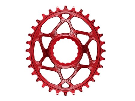 Zębatka Absoluteblack Oval Race Face Cinch Direct Mount offset 6mm czerwony 28