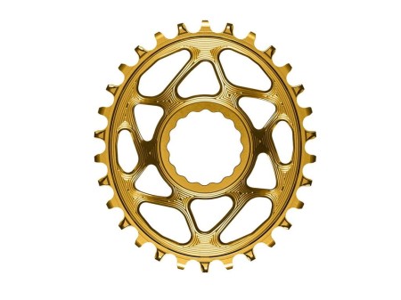 Zębatka Absoluteblack Oval Race Face Cinch Direct Mount offset 6mm złoty 30