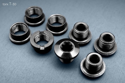 Przejdź do produktu Śruby Absoluteblack do zębatek krótkie, 5 par