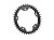 Zębatka Absoluteblack Oval CX 110mm/5 czarny 42