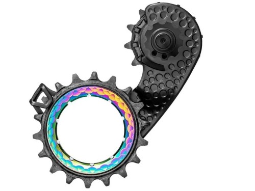 Przejdź do produktu Wózek przerzutki Absoluteblack HollowCage Carbon Ceramic R8100, PVD rainbow