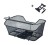 Kosz na bagażnik BASIL BASE XL REAR BASKET, MIK z adapterem do mocowania, Stalowy, Black (Eco Bottom) - rove.pl