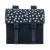Sakwa miejska podwójna BASIL URBAN LOAD DOUBLE PANNIER BAG 48-53L, Universal Bridge System, 100% wodoodporna, black reflective/black (NEW)