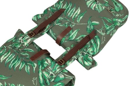 Sakwa miejska podwójna BASIL EVER-GREEN DOUBLE PANNIER BAG 28-32L, Universal Bridge System, wodoodporna thyme green (NEW) - rove.pl