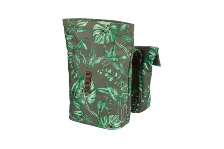 Sakwa miejska podwójna BASIL EVER-GREEN DOUBLE PANNIER BAG 28-32L, Universal Bridge System, wodoodporna thyme green (NEW) - rove.pl