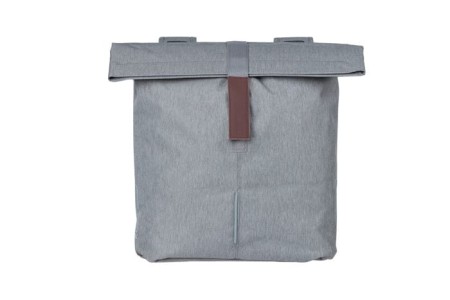 Sakwa miejska podwójna BASIL CITY DOUBLE PANNIER BAG 28-32L, Universal Bridge System, wodoodporna grey melee (NEW) - rove.pl