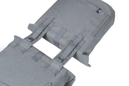 Sakwa miejska podwójna BASIL CITY DOUBLE PANNIER BAG 28-32L, Universal Bridge System, wodoodporna grey melee (NEW) - rove.pl