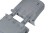 Sakwa miejska podwójna BASIL CITY DOUBLE PANNIER BAG 28-32L, Universal Bridge System, wodoodporna grey melee (NEW) - rove.pl