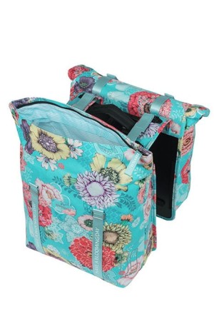 Torba na bagażnik BASIL BLOOM FIELD DOUBLE PANNIER BAG MIK 28-35L, MIK System (ready to go) sky blue (NEW)