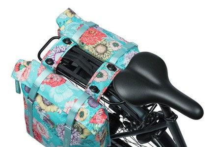 Torba na bagażnik BASIL BLOOM FIELD DOUBLE PANNIER BAG MIK 28-35L, MIK System (ready to go) sky blue (NEW)