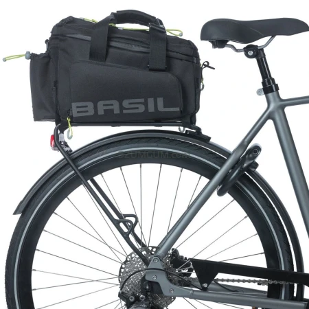 Torba na bagażnik BASIL MILES TARPAULIN TRUNKBAG XL PRO MIK 9-36L, MIK System (ready to go), 100% wodoodporna black lime.webp