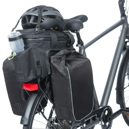 Torba na bagażnik BASIL MILES TARPAULIN TRUNKBAG XL PRO MIK 9-36L, MIK System (ready to go), 100% wodoodporna black lime.webp